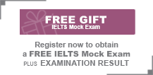 Register for a free IELTS mock exam.